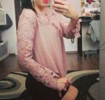 Košela s krajkovaným rukávom Košela s krajkovaným rukávom