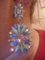 Modro-zelené náušnice Modro-zelené náušnice