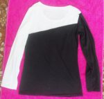 Triko černobílé_ dlouhý rukáv Triko černobílé_ dlouhý rukáv