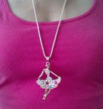 Baletka_ přívěsek_ barevné kamínky Baletka_ přívěsek_ barevné kamínky