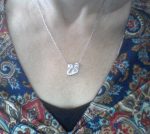 Řetízek _ labuť s kamínky Řetízek _ labuť s kamínky