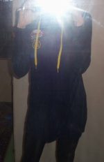 Mikinové šaty_ tmavomodré se žlutou Mikinové šaty_ tmavomodré se žlutou