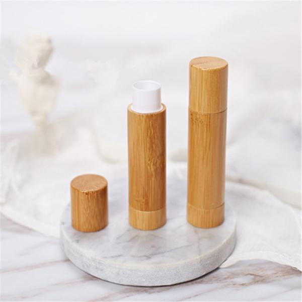 CZK 11.09 | 1 pc darmowa wysyłka 5g bambusa puste błyszczyk do ust pojemnik szminka rury DIY pojemnik balsam do ust bambusa szminka rury