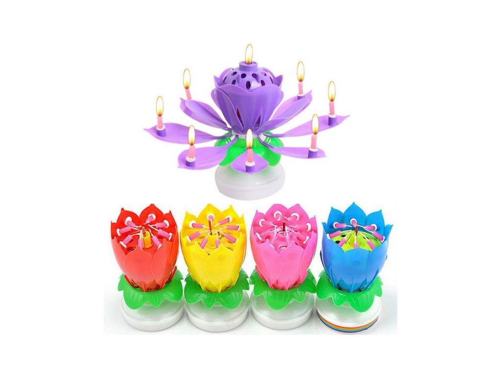 Hrající narozeninová svíčka LOTOS - vsevakci.cz - Poštovné zdarma na všechny objednávky