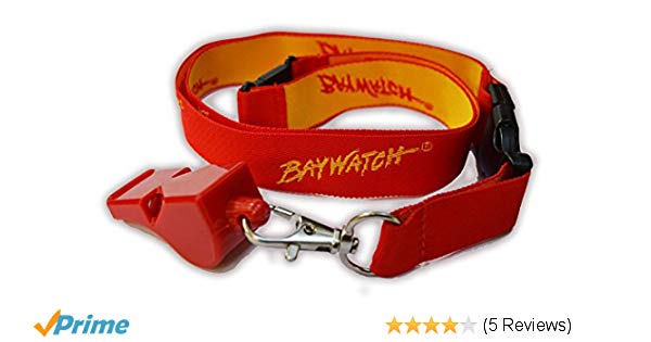 Licensed Baywatch Whistle and Lanyard Set