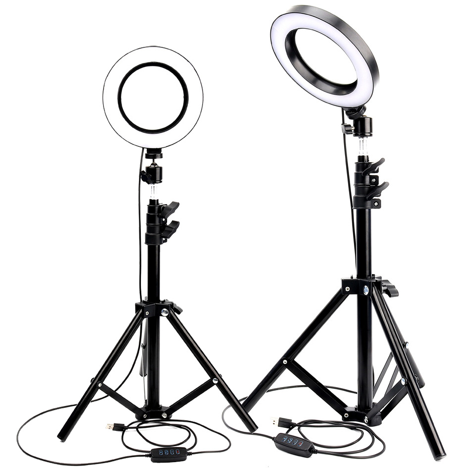 US $11.98 30% OFF|LED Ring Light Photo Studio Camera Light Photography Dimmable Video light for Youtube Makeup Selfie with Tripod Phone Holder-in Photographic Lighting from Consumer Electronics on Aliexpress.com | Alibaba Group