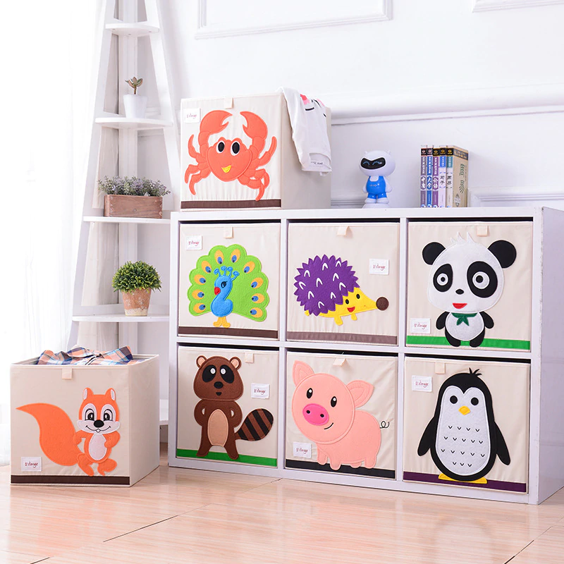 US $4.05 42% OFF|Embroidery Storage Box Cartoon Animal Folding Large Laundry Basket Sundries Children Clothes Book Storage bins kid toy organizer-in Storage Boxes & Bins from Home & Garden on Aliexpress.com | Alibaba Group