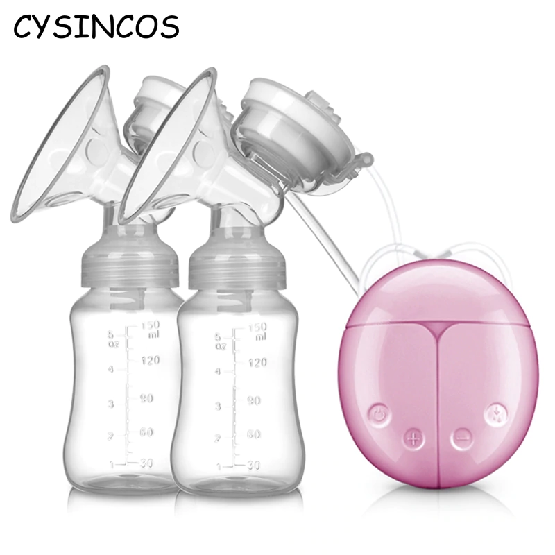 US $6.21 34% OFF|CYSINCOS USB Electric Breast Pump With Baby Milk Bottle Safety Cold Heat 2 Bottles Double Electric Breast Pumps Nipple Suction-in Manual Breast Pumps from Mother & Kids on Aliexpress.com | Alibaba Group