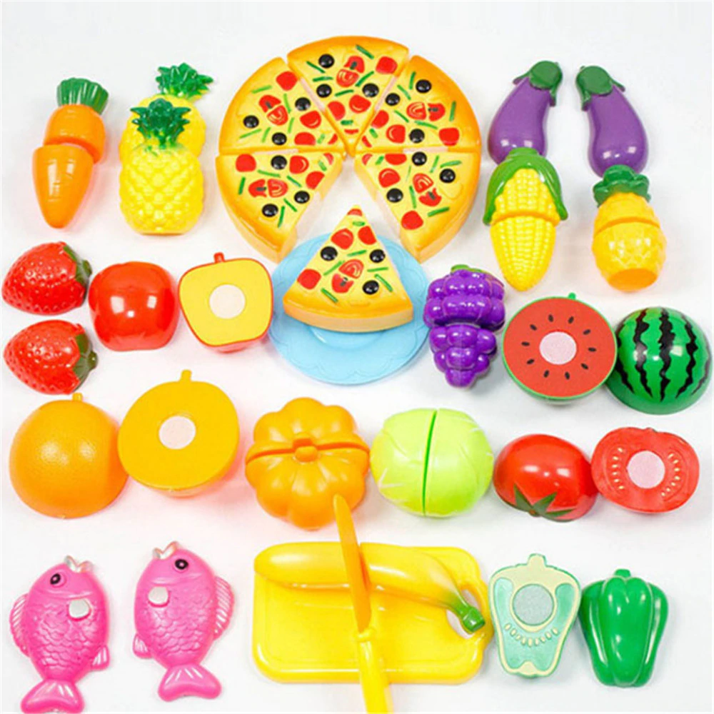 24PCS Children Play House Toy Cut Fruit Plastic Vegetables Pizza Kitchen Baby Classic Kids Toys Pretend Playset Educational Toys-in Kitchen Toys from Toys & Hobbies on Aliexpress.com | Alibaba Group