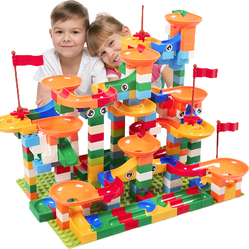 74 296 PCS Marble Race Run Maze Ball Track Building Blocks ABS Funnel Slide Assemble Bricks Compatible LegoINGlys Duplo Blocks-in Blocks from Toys & Hobbies on Aliexpress.com | Alibaba Group