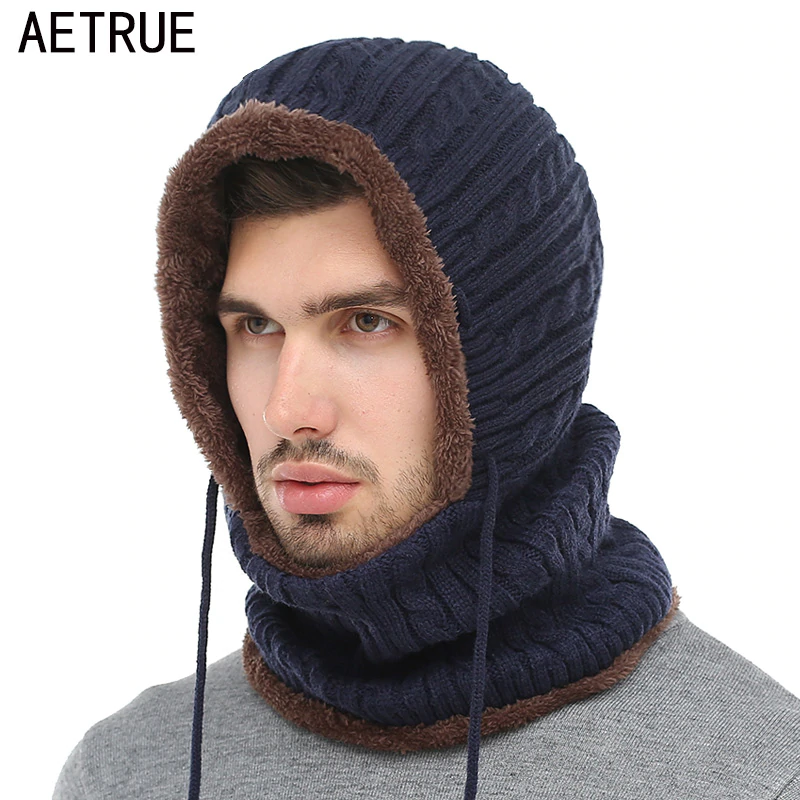 AETRUE Winter Knitted Hat Beanie Men Scarf Skullies Beanies Winter Hats For Women Men Caps Gorras Bonnet Mask Brand Hats 2018-in Skullies & Beanies from Men's Clothing & Accessories on Aliexpress.com | Alibaba Group