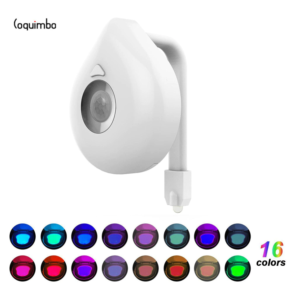 Coquimbo 16 Colors Motion Sensor Toilet Light Battery Operated Backlight For Toilet Bowl Fit For Any Toilet Bathroom Night Light-in LED Night Lights from Lights & Lighting on Aliexpress.com | Alibaba Group
