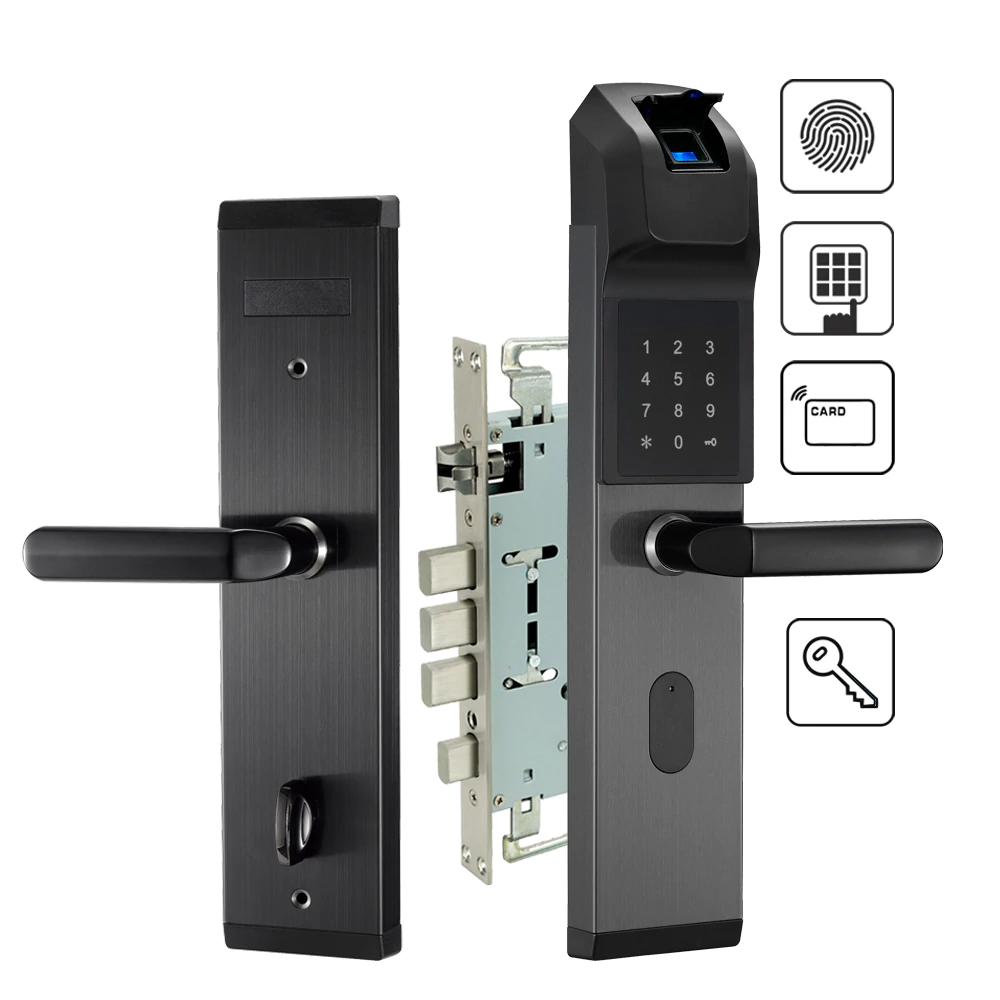 Electronic Biometric Fingerprint Door Lock Keyless Digital Door Lock For Smart Home Anti theft Intelligent Lock-in Door Locks from Home Improvement on Aliexpress.com | Alibaba Group