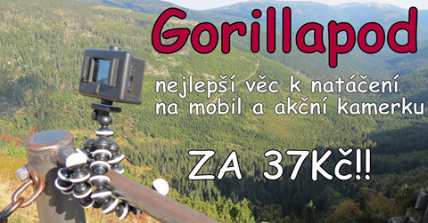 GorillaPOD - nejlepší stojan pro mobil a akční kameru!│Aliexpress česky│Unboxing - TEST - recenze CZ