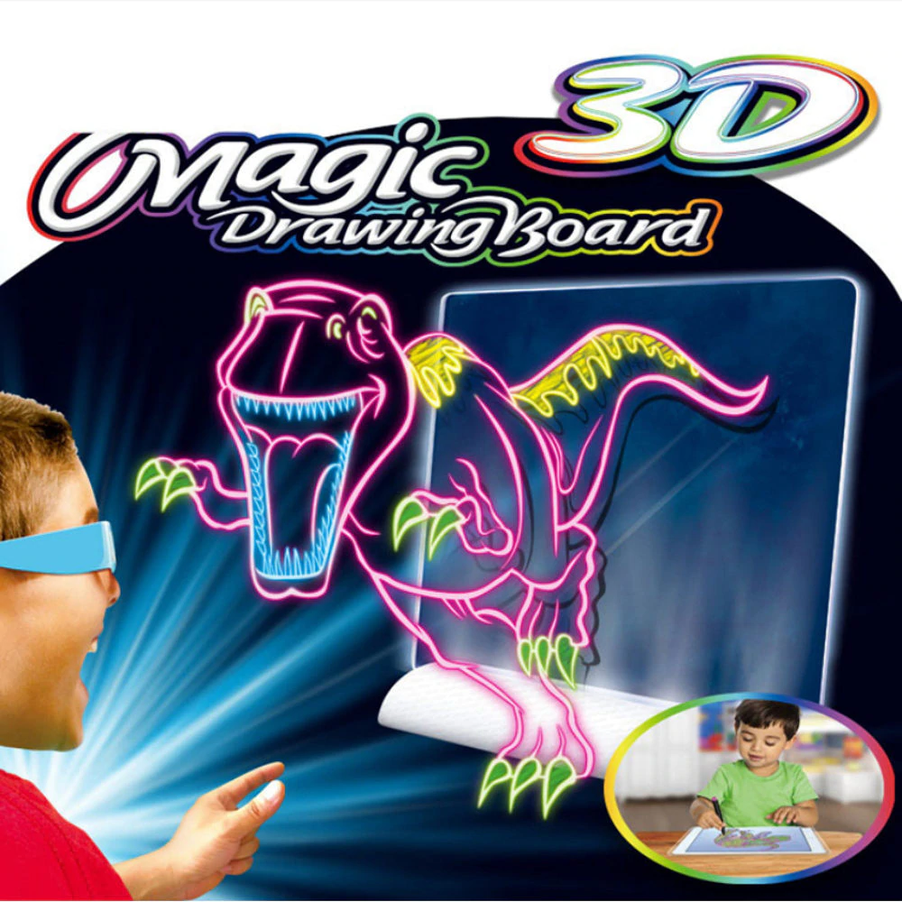 Magic 3D Drawing Board Toy Multi Function Flash Three Dimensional Magneic Colorful Pen Painting Tablet Fancy Education Toy Y0107-in Drawing Toys from Toys & Hobbies on Aliexpress.com | Alibaba Group