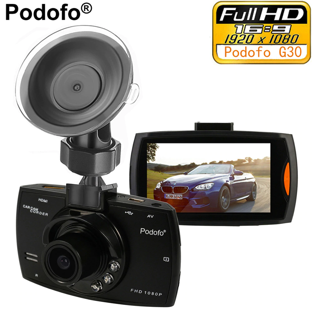 Podofo Car Camera G30 Full HD 1080P 2.7