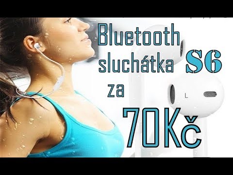S6 Sportovní Bluetooth sluchátka za 70 Kč!!│Aliexpress česky│Unboxing - TEST - návod - recenze CZ
