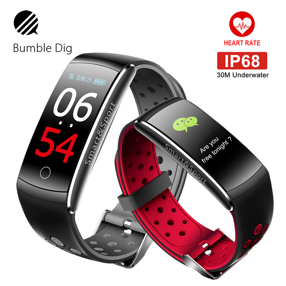 Smart Wristband Heart Rate Monitor IP68 Waterproof Smart Watch Fitness Tracker Bluetooth For Android IOS women men Bracelet-in Smart Wristbands from Consumer Electronics on Aliexpress.com | Alibaba Group