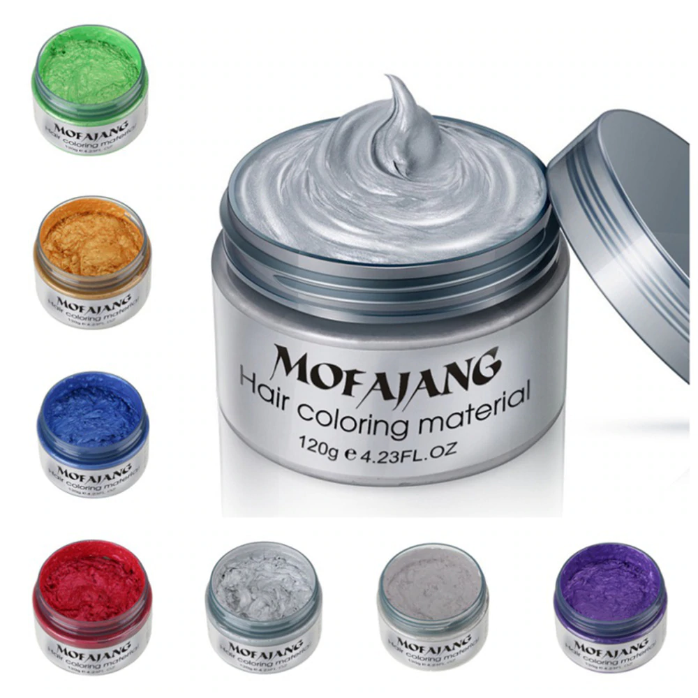 US $1.69 |Mofajang 7 colors Disposable hair Color Wax Dye one time molding paste Sliver Grandma Green Hair Dye Wax Mud Cream-in Hair Color from Beauty & Health on Aliexpress.com | Alibaba Group