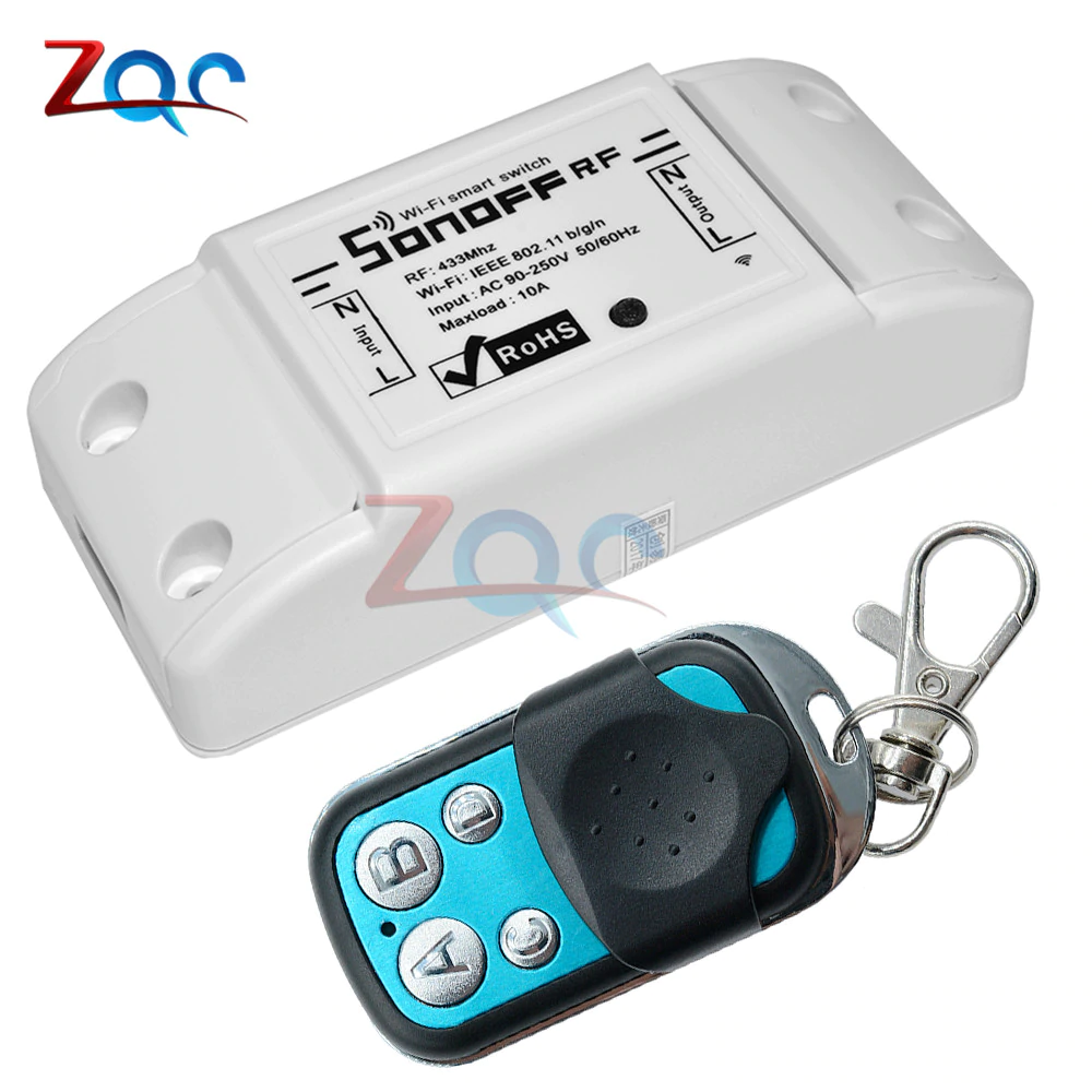 US $1.97 13% OFF|Sonoff RF WiFi Smart Switch 433Mhz RF Receiver Intelligent Remote Wireless Control For Smart Home Wifi Switch 10A 2200W-in Switches from Lights & Lighting on Aliexpress.com | Alibaba Group