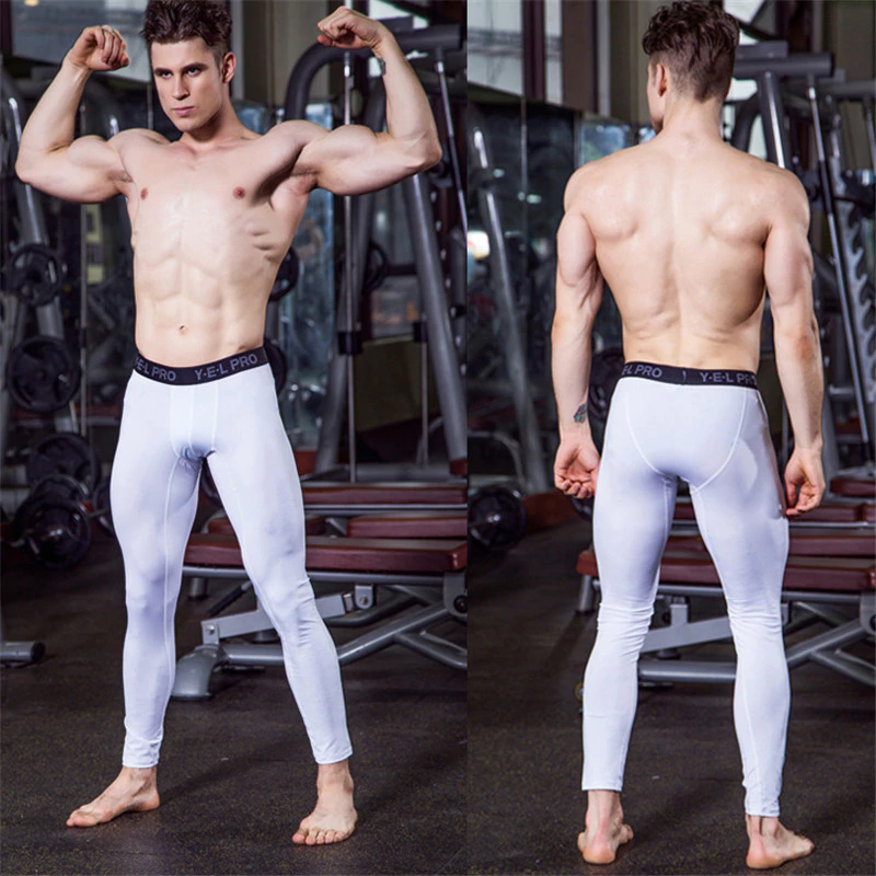 US $10.82 29% OFF|Compression Tights For Male Gyms Fitness Pants Slim Fit Long Pant Trousers Skinny Clothing Strench Black White Gray Underpants-in Casual Pants from Men's Clothing on Aliexpress.com | Alibaba Group
