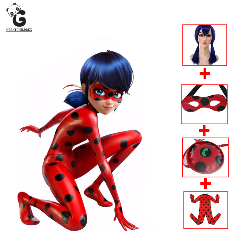 US $11.18 66% OFF|Ladybug Girls Clothing Sets Halloween Christmas Outfit Lady bug Costumes For Girls Kids Ladybug Marinette Cosplay Girls Dress-in Clothing Sets from Mother & Kids on Aliexpress.com | Alibaba Group