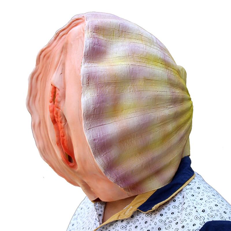US $11.57 39% OFF|Creepy Latex Mask Shell Hedging Theater Prank Prop Crazy Masks Halloween Party Costume-in Party Masks from Home & Garden on Aliexpress.com | Alibaba Group