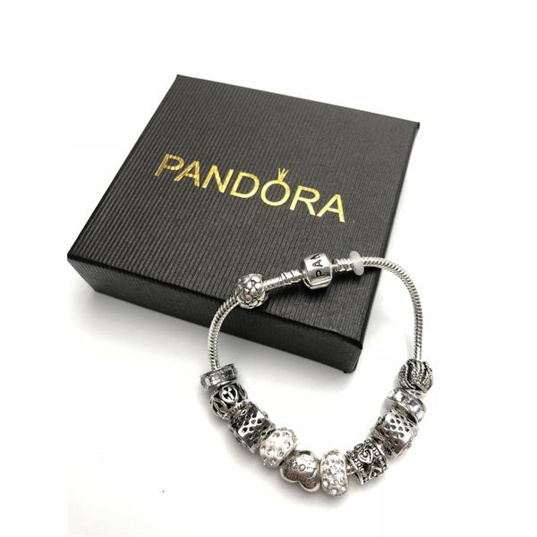 US $14.38 20%OFF | Women pandora bracelet charms silver 925 original pandora watch Luxury Ladies Watches Classic Acrylic 21 color Beaded Bracelets