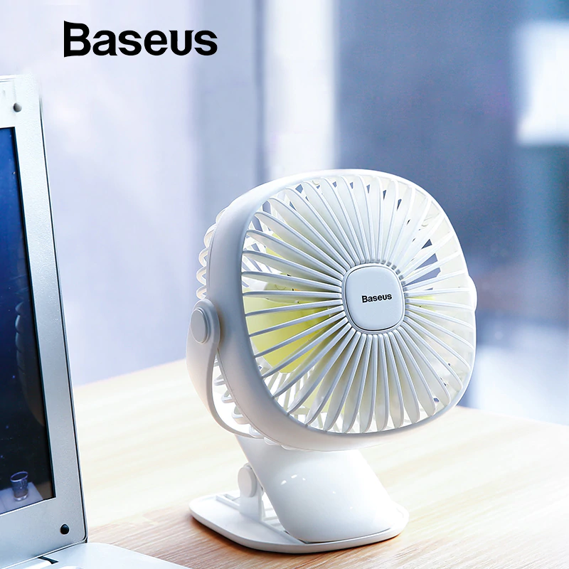 US $17.98 10% OFF|Baseus Mini USB Rechargeable Air Cooling Fan Clip Desk Fan Dual Use Home Student Dormitory Bedside Portable Desktop Office Fan-in USB Gadgets from Computer & Office on Aliexpress.com | Alibaba Group