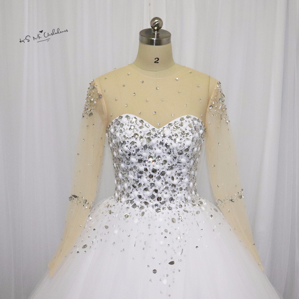 US $188.0 20% OFF|Vestido de Noiva 2017 Fashionable Pearls Crystal Long Sleeve Wedding Dress Ball Gown Bride Wedding Gowns Women Robe de Mariee-in Wedding Dresses from Weddings & Events on Aliexpress.com | Alibaba Group