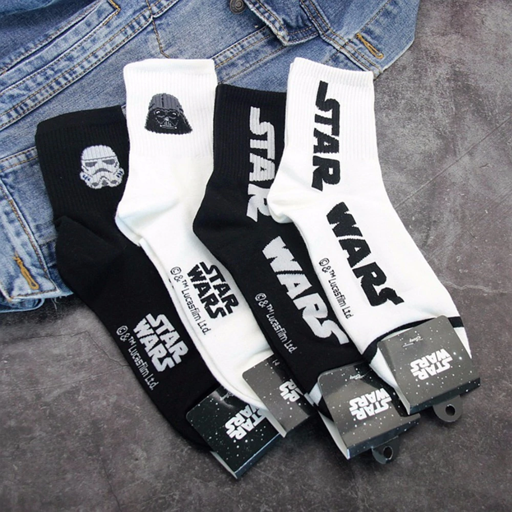 US $2.66 41% OFF|Star Wars black knight Storm troops sock personalized novelty men socks autumn winter comfortable white striped cotton crew sock-in Men's Socks from Underwear & Sleepwears on Aliexpress.com | Alibaba Group