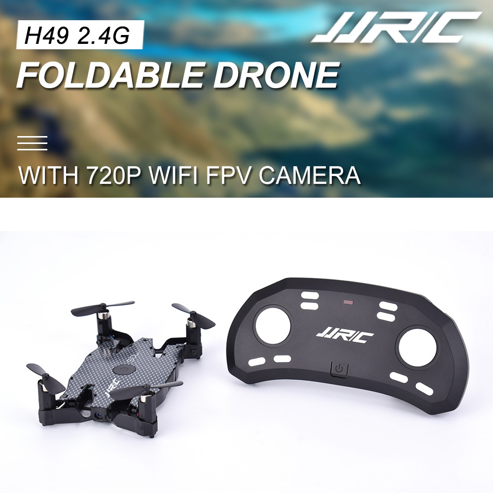 US $20.46 40% OFF|JJRC H49 2.4GHz 720P HD Wifi FPV Live Video Camera Foldable Mini Quadcopter Drone with Altitude Hold 360° Flips Plaid Black-in RC Helicopters from Toys & Hobbies on Aliexpress.com | Alibaba Group