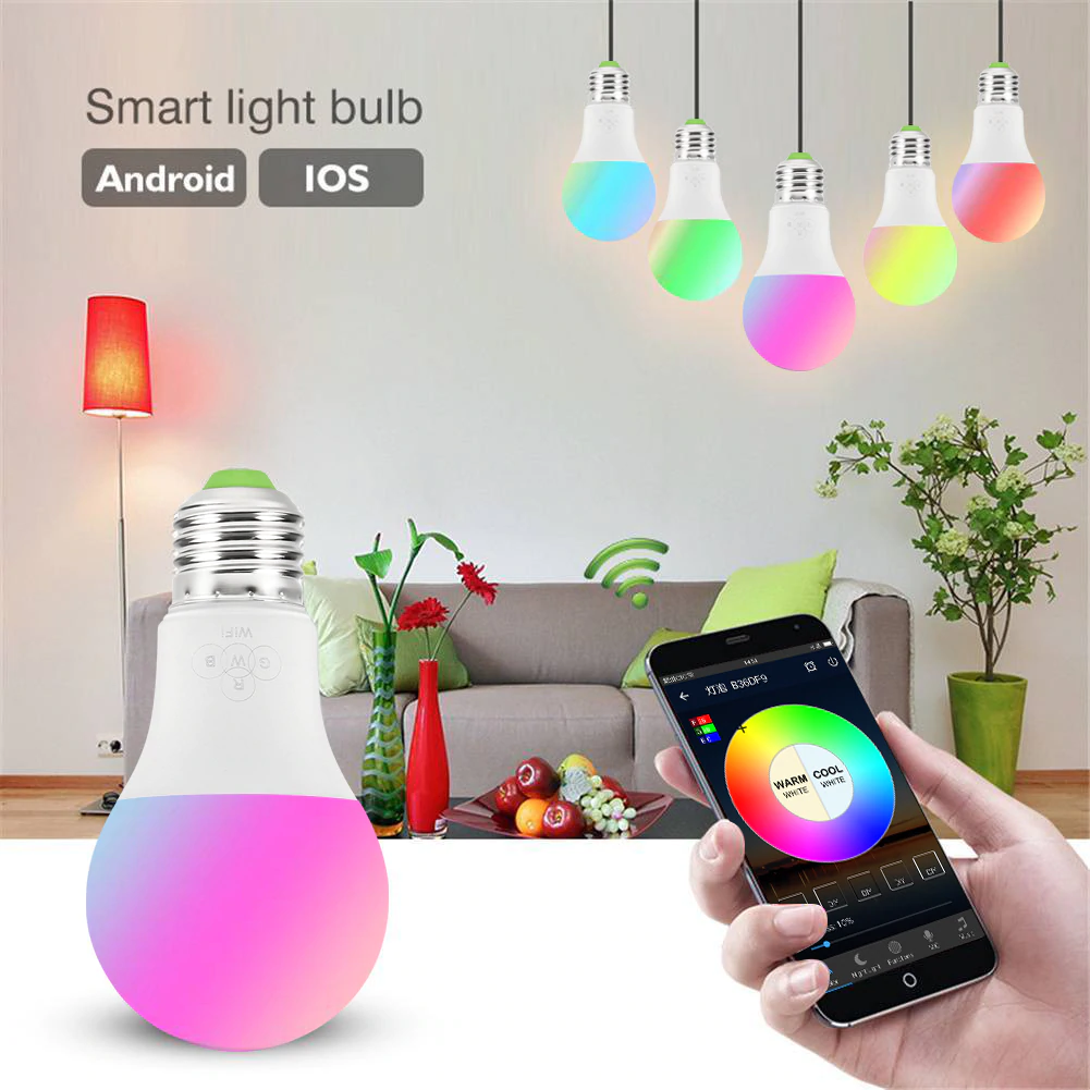 US $3.83 39% OFF|Smart WiFi Light Bulb 4.5W/ 6.5W RGB Magic Light Bulb Lamp Wake Up Lights Compatible with Alexa and Google Assistant Dropship-in LED Bulbs & Tubes from Lights & Lighting on Aliexpress.com | Alibaba Group