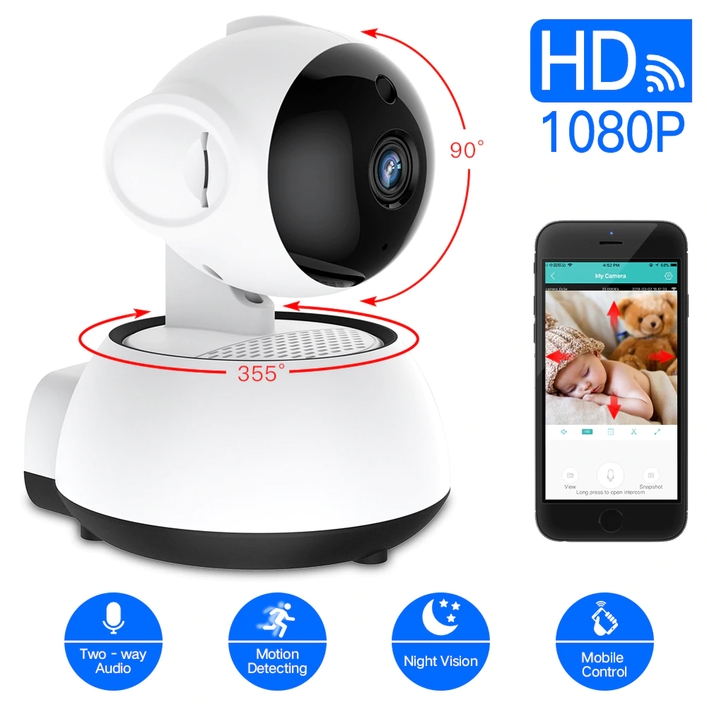 US $41.23 |SDETER Wireless Security Camera IP Camera WIFI Home CCTV Camera 1080P 720P Audio Surveillance P2P Night Vision Baby Monitor Cam-in Surveillance Cameras from Security & Protection on Aliexpress.com | Alibaba Group
