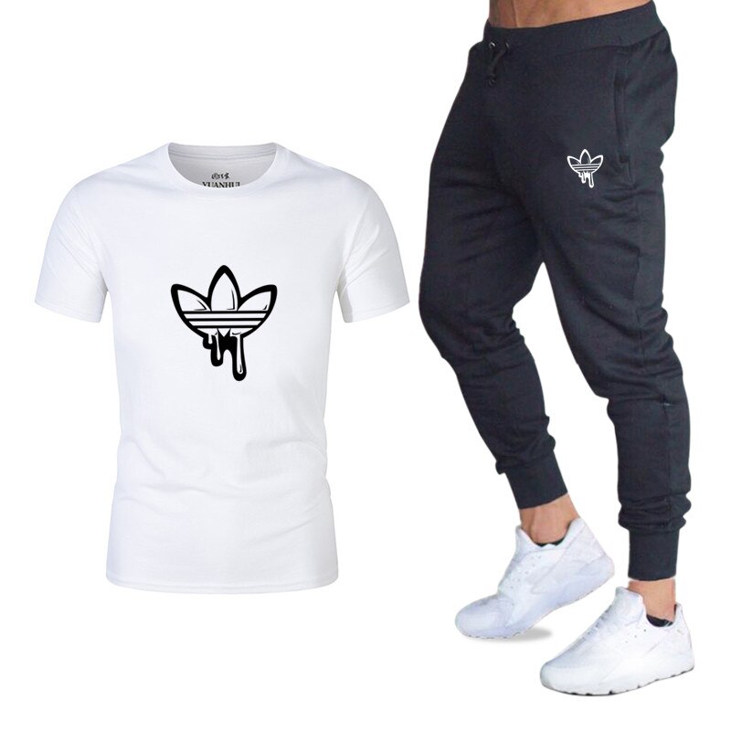 US $6.46 39% OFF|free shipping Summer Hot Sale Men's Sets T Shirts+pants Two Pieces Sets Casual Tracksuit Male Tshirt Gyms Fitness trousers men -in Men's Sets from Men's Clothing on Aliexpress.com | Alibaba Group