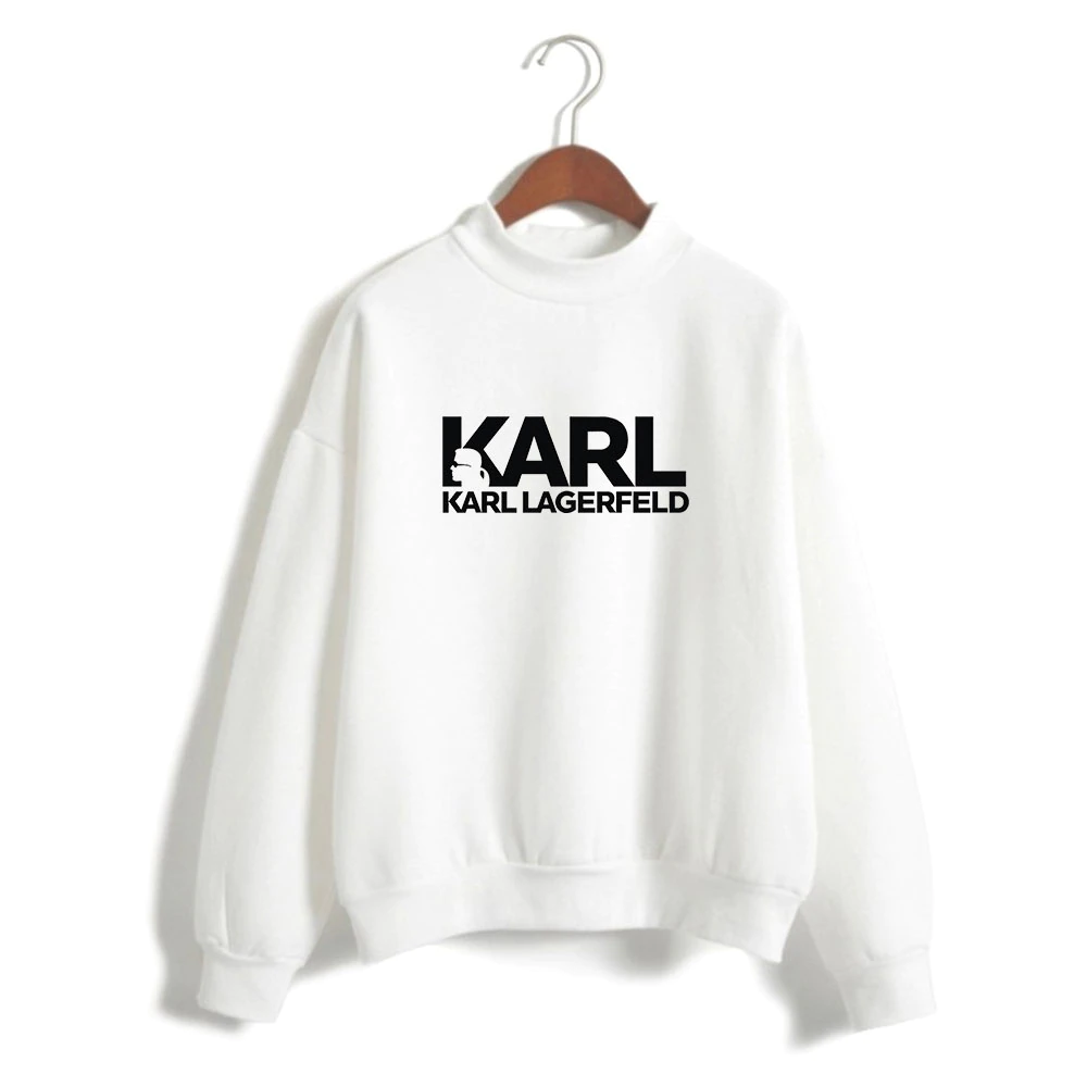 US $8.7 28% OFF|Karl Lagerfeld Fashion Printed Turtleneck Sweatshirt Women/Men Long Sleeve Casual Sweatshirt 2019 Hot Sale Streetwear Clothes-in Hoodies & Sweatshirts from Women's Clothing on Aliexpress.com | Alibaba Group
