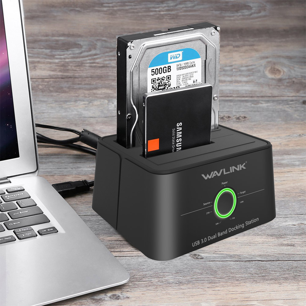 Wavlink Dual Bay SATA to USB3.0 External Hard Drive Docking Station for 2.5/3.5inch HDD/SSD Offline Clone/Backup/UASP Functions-in HDD Enclosure from Computer & Office on Aliexpress.com | Alibaba Group