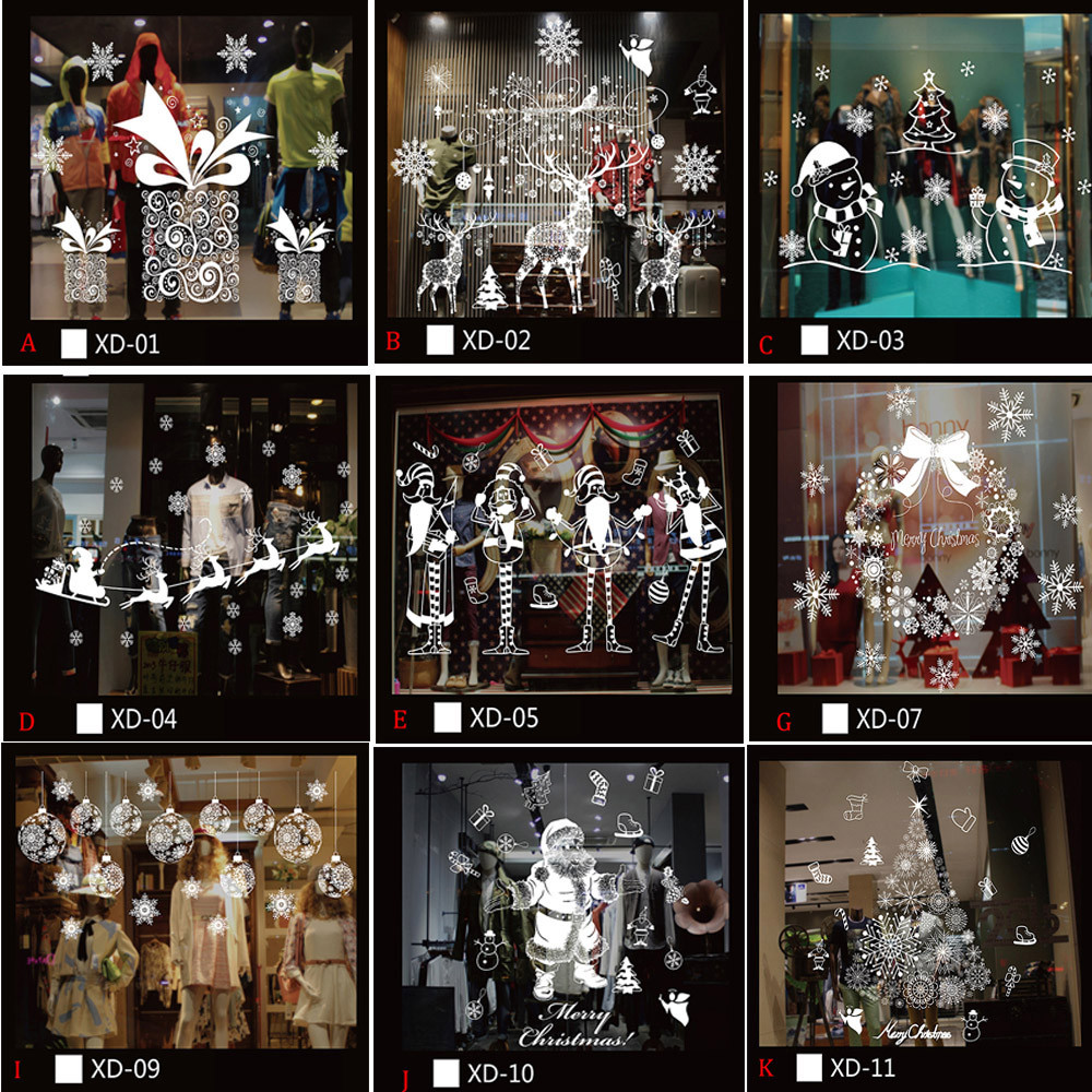 Christmas Snowman Removable Home Vinyl Window Wall Stickers Decal Decor Hot Sale Christmas Transparent window Wallpaper Shop-in Wall Stickers from Home & Garden on Aliexpress.com | Alibaba Group