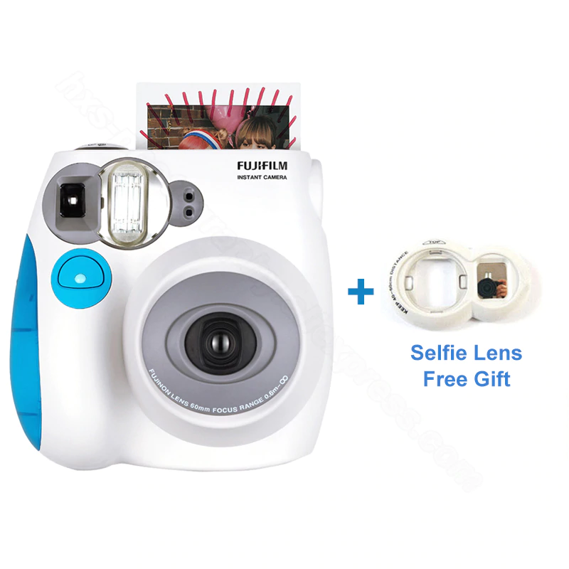Genuine Fujifilm Instax Mini 7s Instant Photo Film Camera, Accept Fuji Instax Mini Film, Selfie Lens as Free Gift-in Film Camera from Consumer Electronics on Aliexpress.com | Alibaba Group